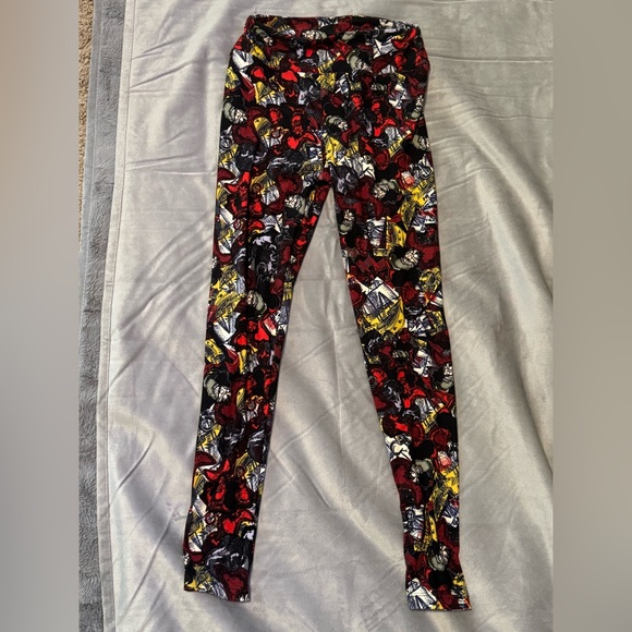 LuLaRoe Disney Villains Captain Hook OS Leggings - Picture 7 of 11